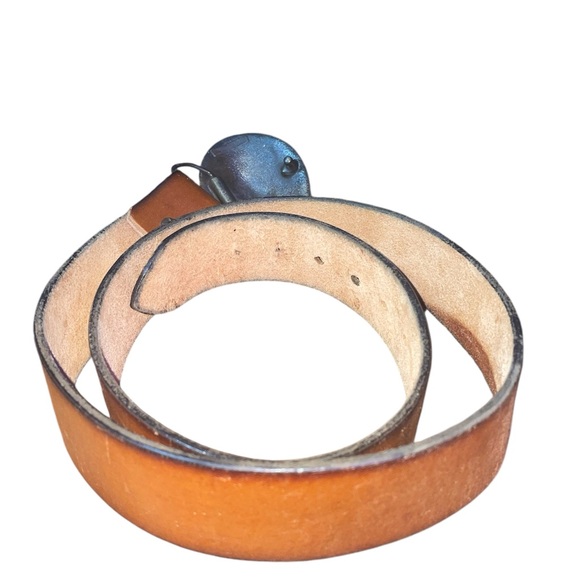 Bergamot made in usa vintage lion head belt buckle with belt - Picture 3 of 3